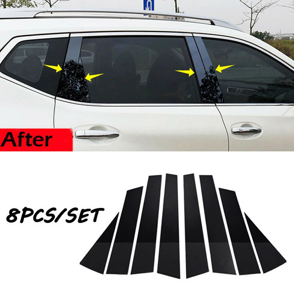 6/8pcs/set For Nissan Car Door Trim Auto Door Protection Edge Guard