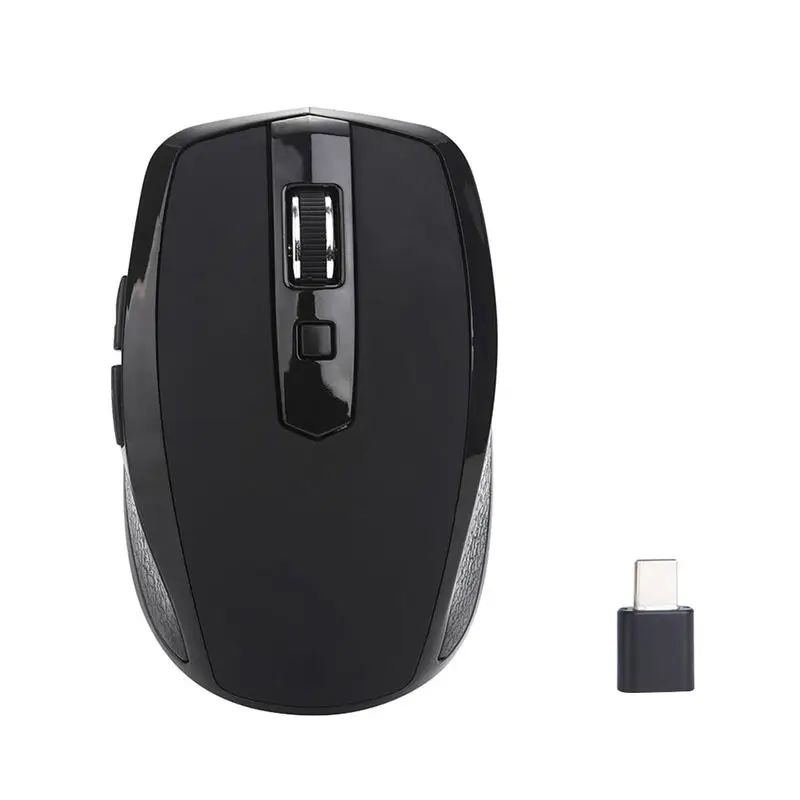 Type-C 2.4Ghz Wireless Mouse Available With Usb C Receiver For Macbook Pro And Chromebook Black