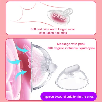 10 Frequency Breast Nipple Sucker Nipple Pussy Clitoris Massager 3 In 1 Pump Sex Stimulator Enlarger Vibration Toys For Women 3