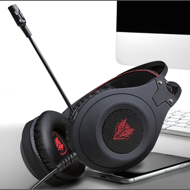 N2 компьютерные стерео наушники Auriculares, игровые наушники, гарнитура для геймера, для мобильного телефона, Ps4, Xbox, ПК, наушники с микрофоном, наушники