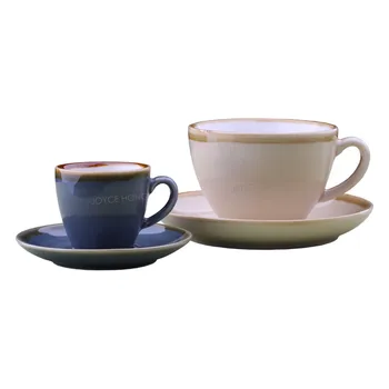 

Porcelain Cappuccino Cups With Saucers For Specialty Coffee Drinks,Latte,Cafe Mocha And Tea, Tea Mug,Espresso