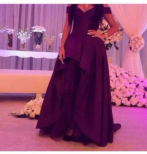 

Denias Bridal Dresses V neck Evening Dresses Satin Ball Gown Long Gowns 2015