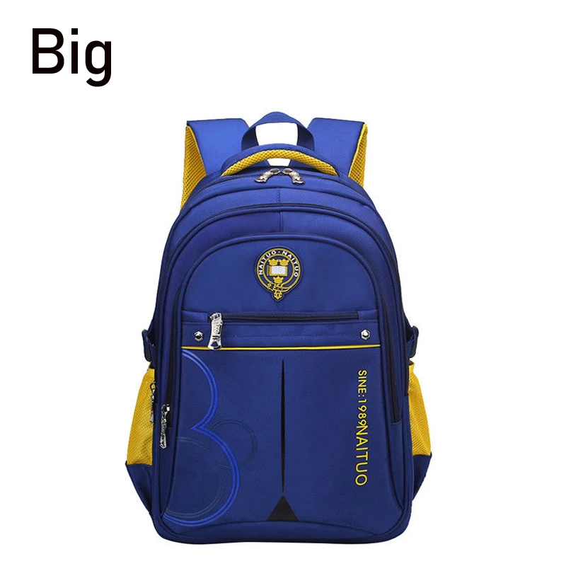 big Royal blue Школьные ранцы для мальчиков, водонепроницаемые Рюкзаки для детей, школьные сумки для девочек, школьные сумки для детей, большие - Цвет: big Royal blue