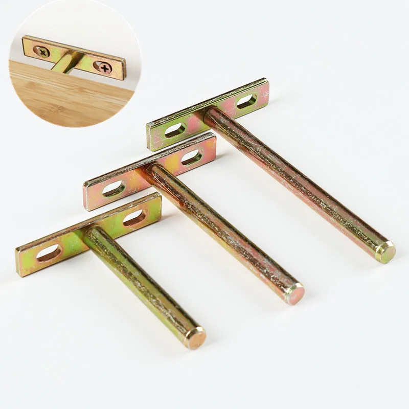 de estante flotantes invisibles, mesa fija de clavos montada en la pared, soporte oculto en forma de T, soporte resistente, Hardware para el hogar, 2 uds. Mejoras para el hogar