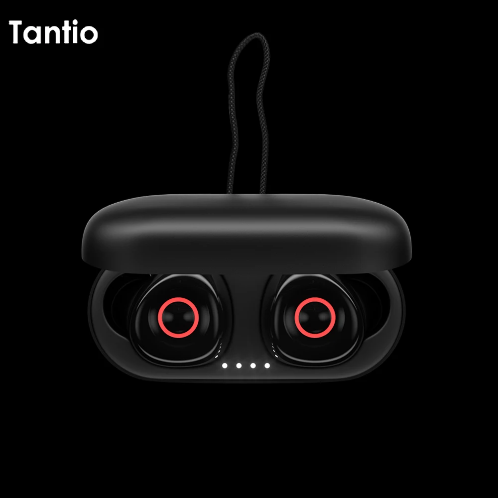 Настоящие беспроводные наушники T1 Bluetooth Премиум звук со светодиодным