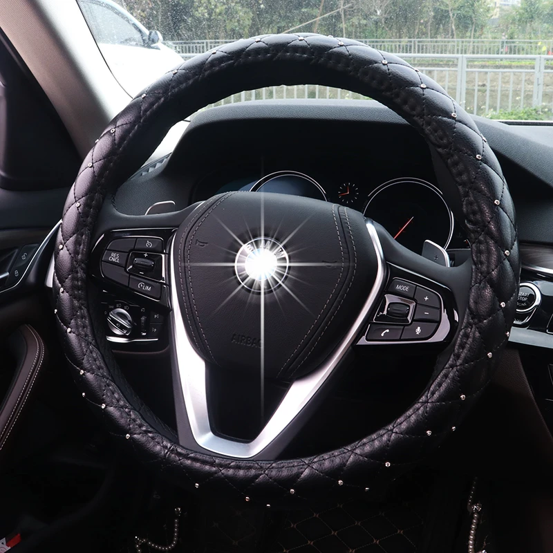 2019-New-Luxury-Crystal-Car-Steering-Wheel-Covers-for-Women-Girls-Leather-Rhinestone-covered-Steering-Wheel (1)