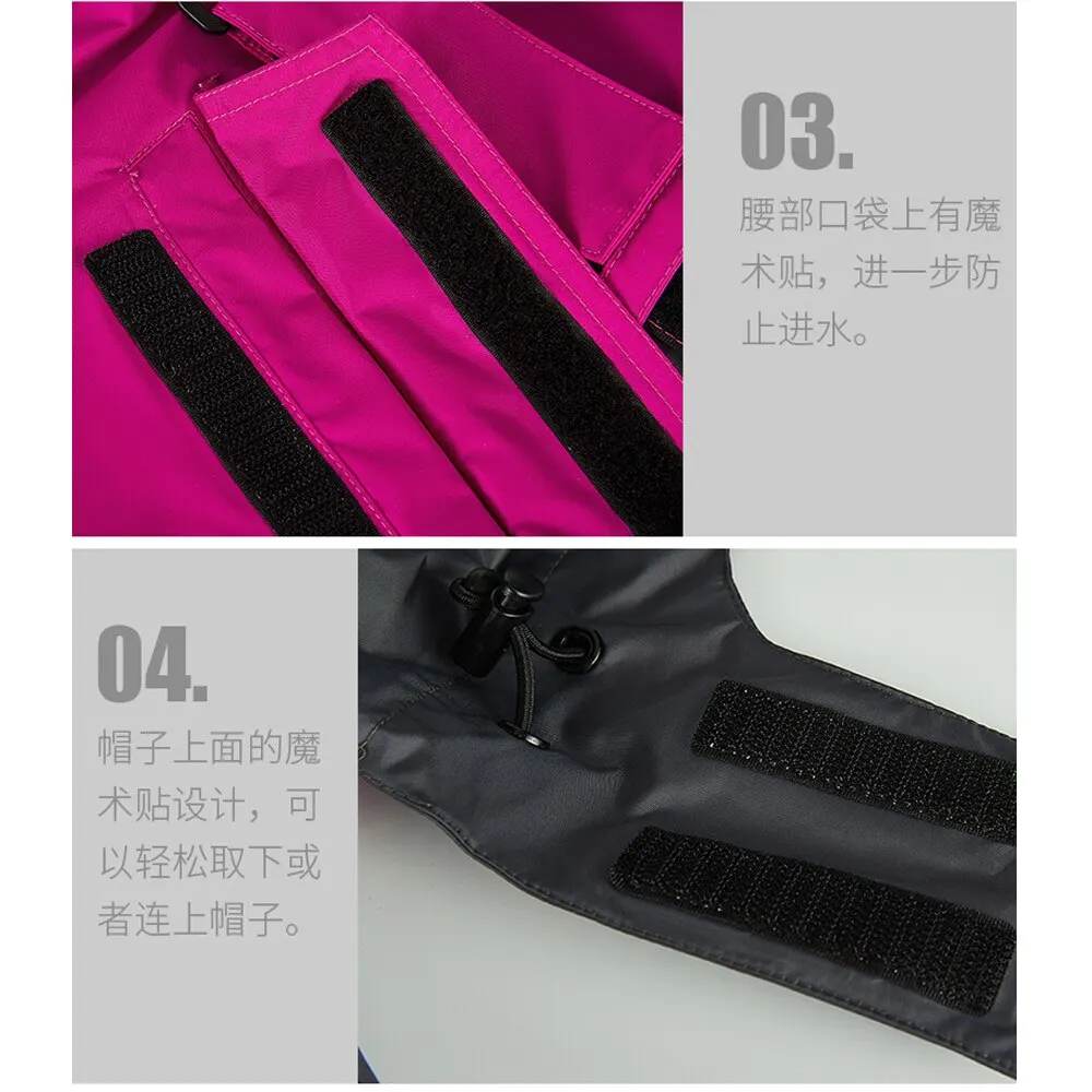 Водонепроницаемый мотоциклетный плащ и дождевые брюки дождевик вентилируемый