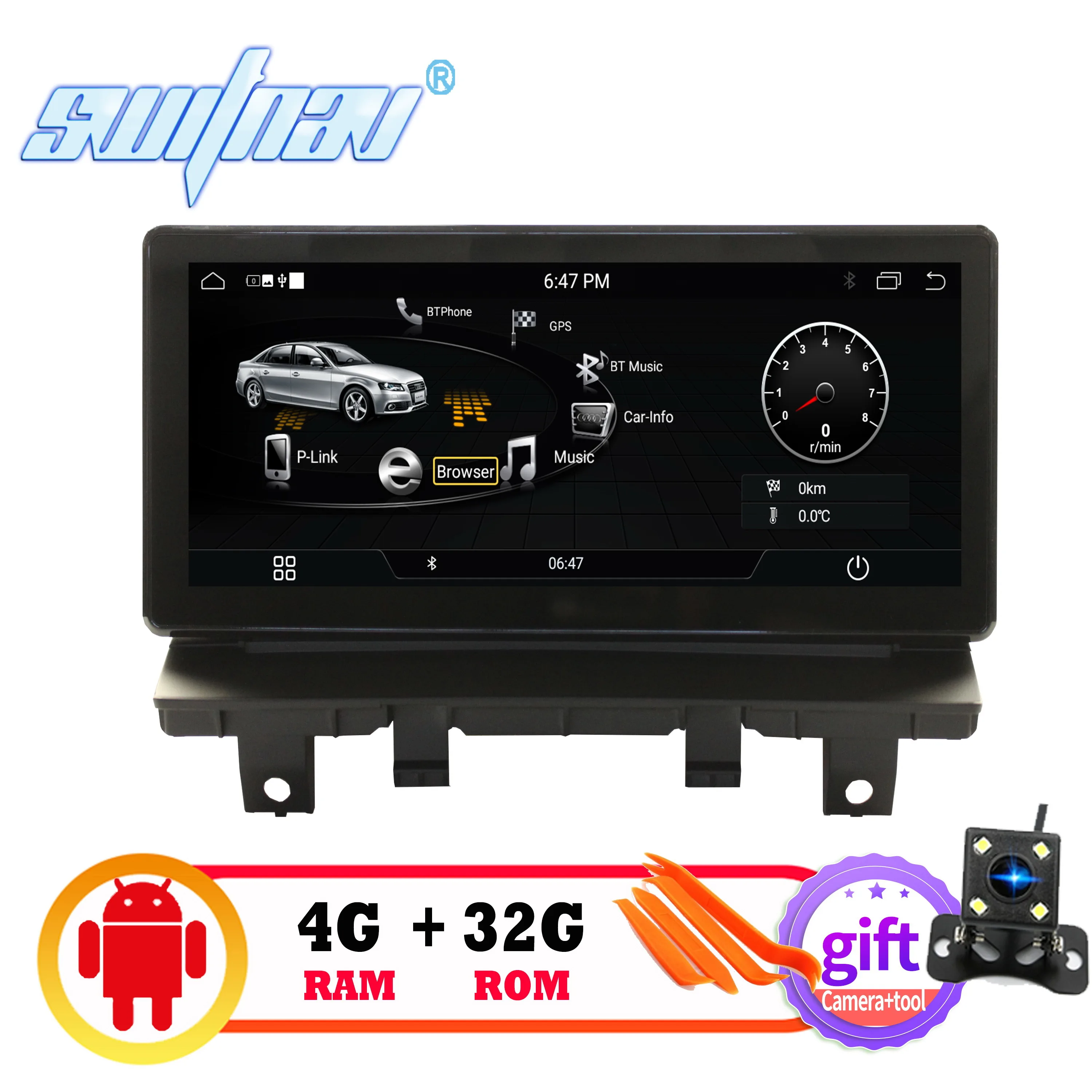 SWITNAV 4 Гб+ 32 ГБ Android 9,0 автомобильный dvd-плеер для Audi A3 2013- Автомобильный мультимедийный автомобильный поддержка DVR wifi DAB OBD Автомобильный аудио gps