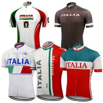

ITALIA Team National Cycling Jerseys 2020 Short Sleeve Men's Cycling Clothing go pro Bicycle Clothes MTB Ropa ciclismo hombre