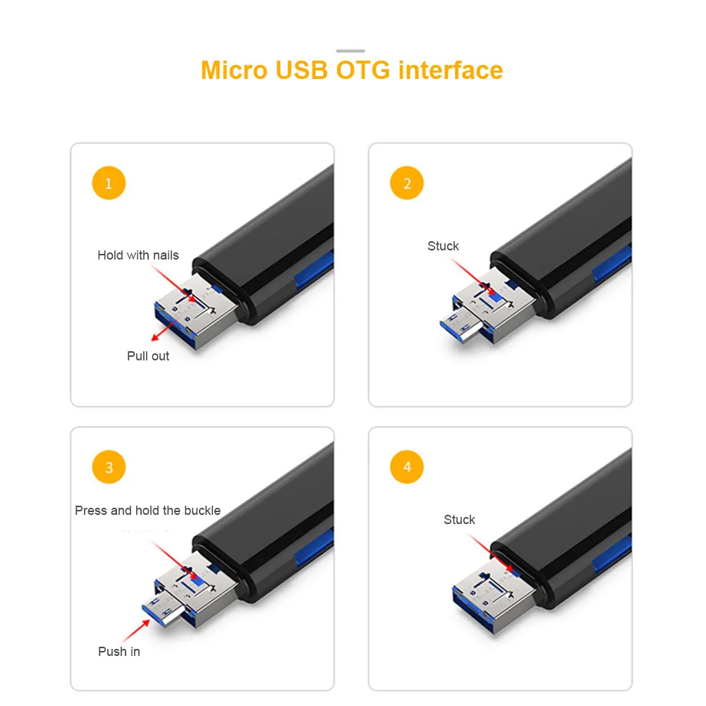 Недавно все в 1 USB 3,1 Кардридер высокоскоростной Micro SD U диск тип-c Micro USB памяти OTG кардридер DC128