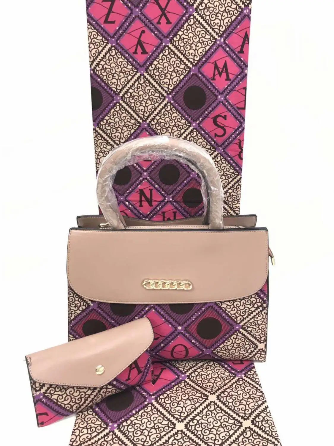 Горячая Распродажа, африканская Сумочка, кошелек, сумки для женщин, восковая сумка в комплекте, Анкара, хлопок, ткань с принтом для платьев, 6 ярдов Y90907-15