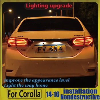 

for Toyota Corolla 2014-2016 Tail Lights new Corolla LED Tail Light Altis Rear Lamp