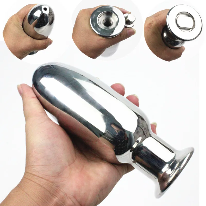  Stainless Steel Anal Plugs Butt Dilator Hollow Temptation Exhaust Anus Eurynter Backyard Plug Anal 