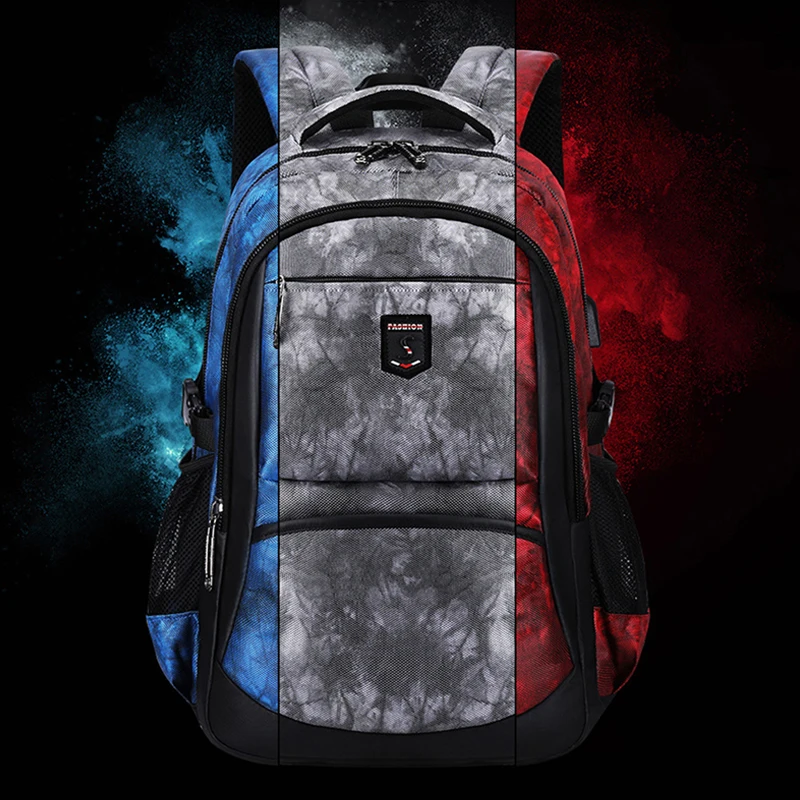 

Unisex Laptop Backpack Men Women 15.6 Notebook Backpacks Bag Waterproof Large School Back Pack USB Charger Male Business Bagpack