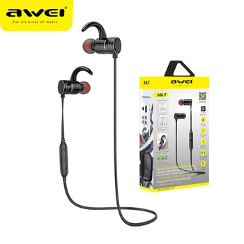 

Awei AK7 Sport Earphone CVC 6.0 Cancelling Neckband Headphone Bluetooth 4.1 Magnetic Control Surround Sound Earphones
