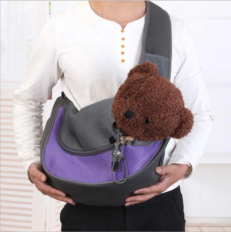 

5kg pet carrier cat puppy dog carrier sling front net travel tote bag shoulder bag backpack silicone shoulder bag cat CW001