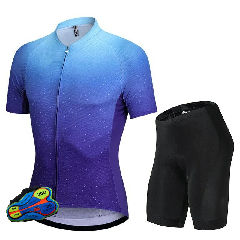 

Summer Moisture Absorption And Perspiration Cycling Set Men's Tight Fitting Cycling Wear High Quality Bicycle Suit