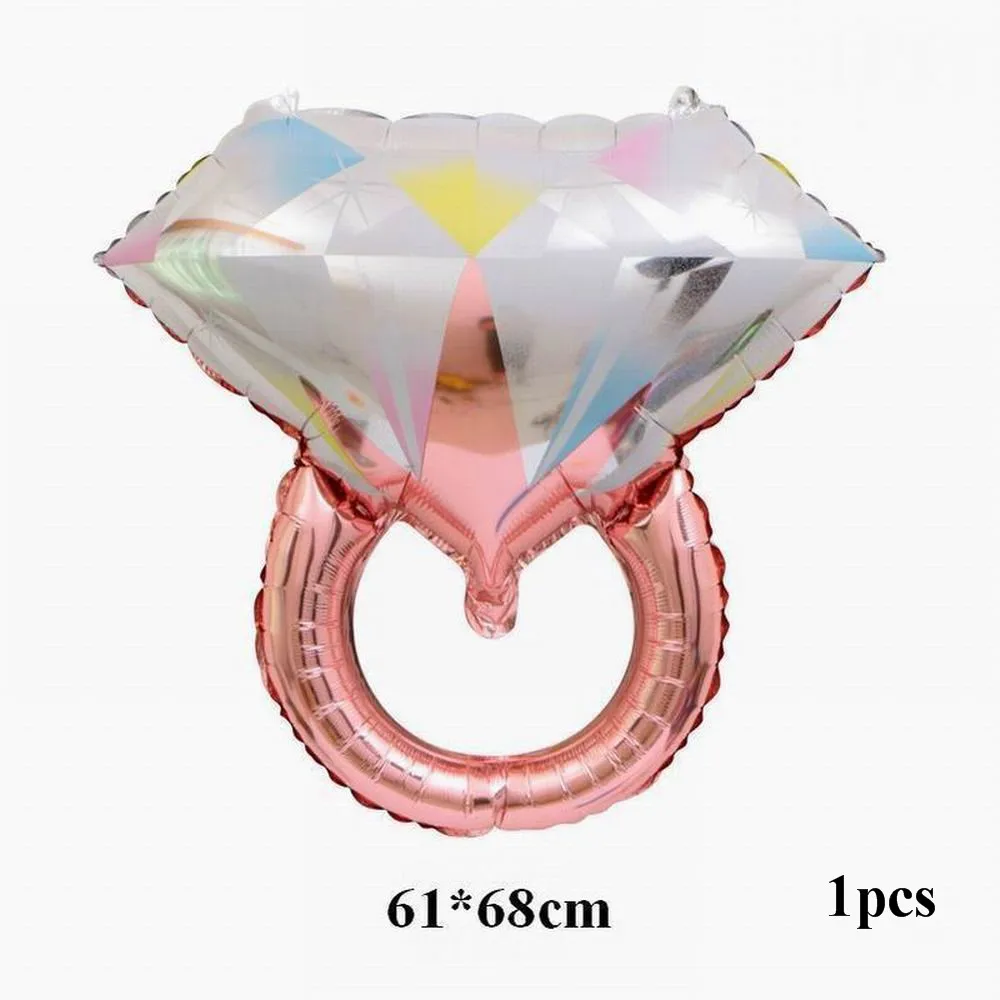 1pcs ring 75 см в форме сердца алюминиевые шары надувные из фольги украшения для свадебной вечеринки любовные буквы Globos День Святого Валентина Гелиевый шар - Цвет: 1pcs ring