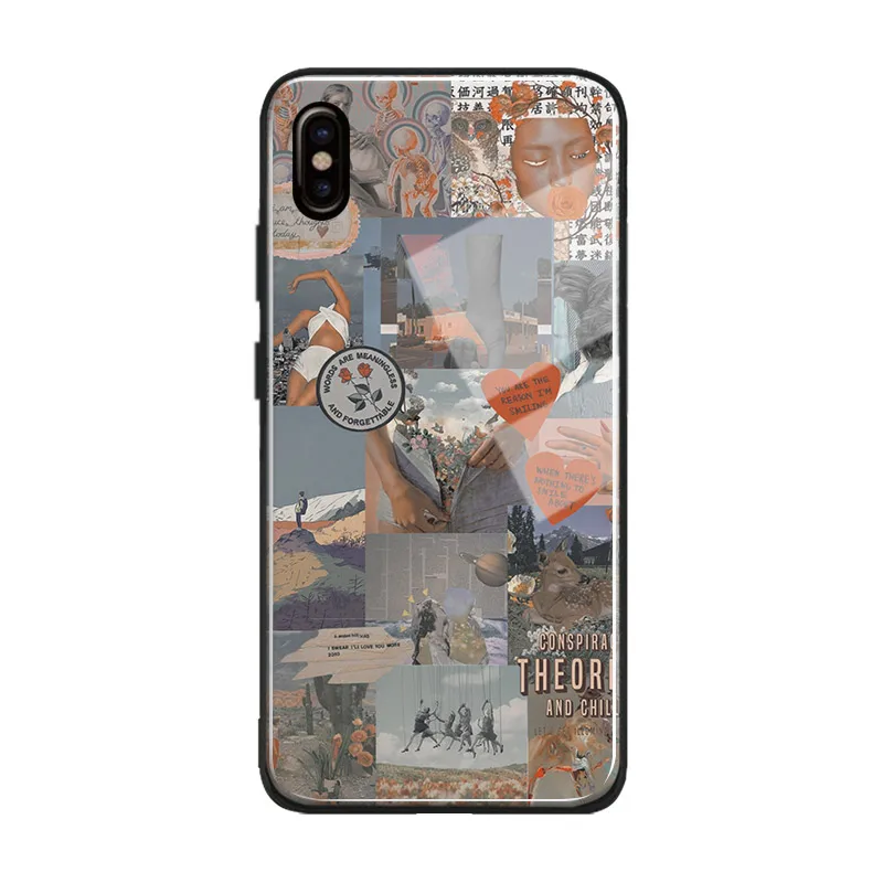 Ностальгический постер в винтажном стиле коллаж рисунок из мягкого силикона для