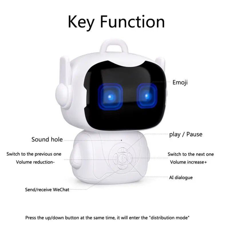 Электрический умный робот для детей, игрушка для раннего обучения, смарт-игрушка для учителя, с сенсорным сенсором, робот для голосового управления, простой в использовании