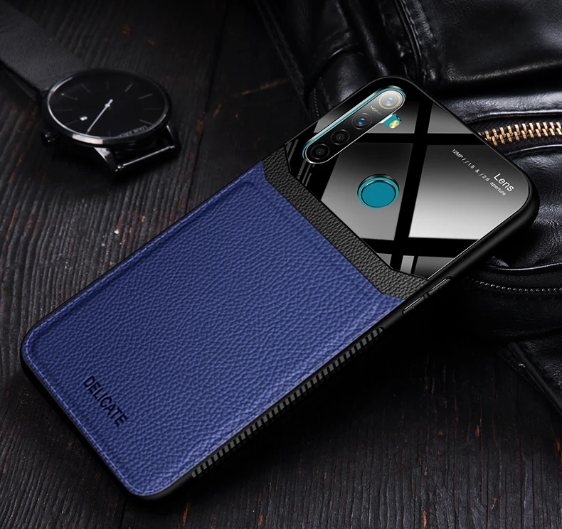 Blue I coque, чехол, чехол, для Xiaomi Redmi Note 8 Pro Note8 8Pro, кожаный зеркальный Силиконовый противоударный чехол для телефона, Роскошный милый чехол s - Цвет: Blue
