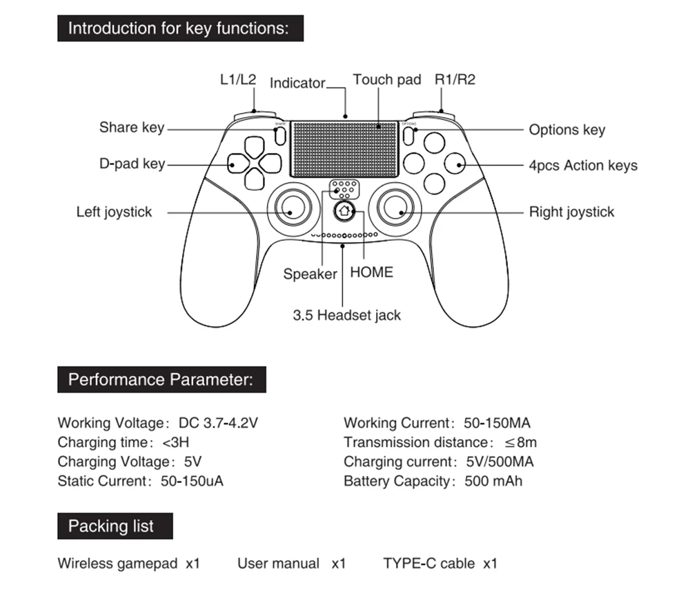 IPega XB-006 Bluetooth беспроводной контроллер для PS4 PS3 PC mandos ps4 игровой джойстик vs ipega 9023 для pubg игры