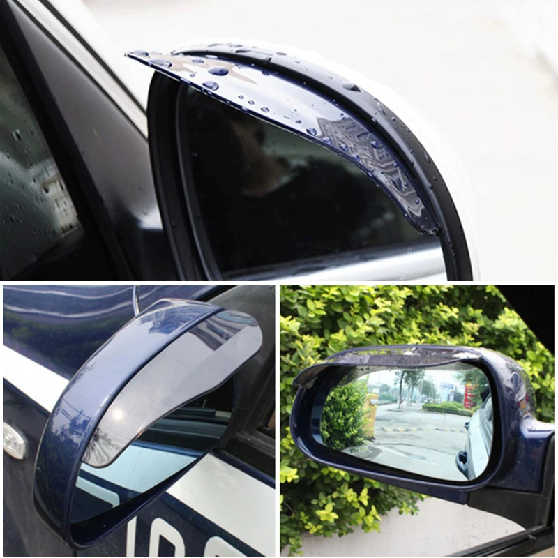 Rearview Mirror Rain Shield Rearview Mirror Rain Eyebrow Car Rearview Mirror Visor Rearview Mirror Rain Guard Rearview Mirror Visor 2Pcs Car Side Mirror Rain Guard Visor Rain Cover Eyebrow Waterproof Sun Shade Snow Shield