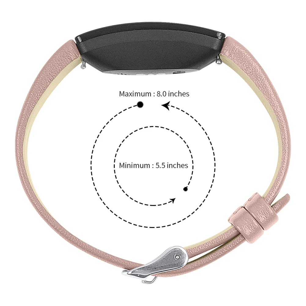 Leather Watch Strap Replacement Wristband for FitbitInspire Smart NC99 | Электроника