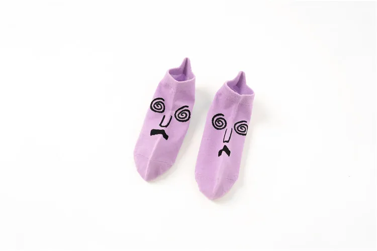 Purple 1 пар/упак. вязаные выразительные женские носки, модные хлопковые носки ярких цветов, забавные носки, Прямая поставка от поставщиков - Цвет: Purple