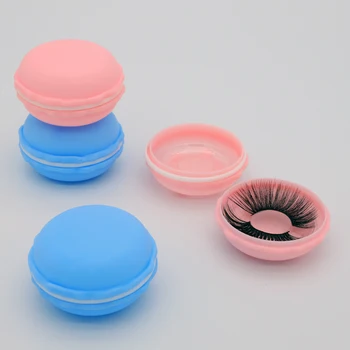 

Wholesale Macaron False Eyelashes Packaging Box Custom Logo Mink Lashes Boxes Empty Eyelash Case Packing Box for Eyelash Make Up