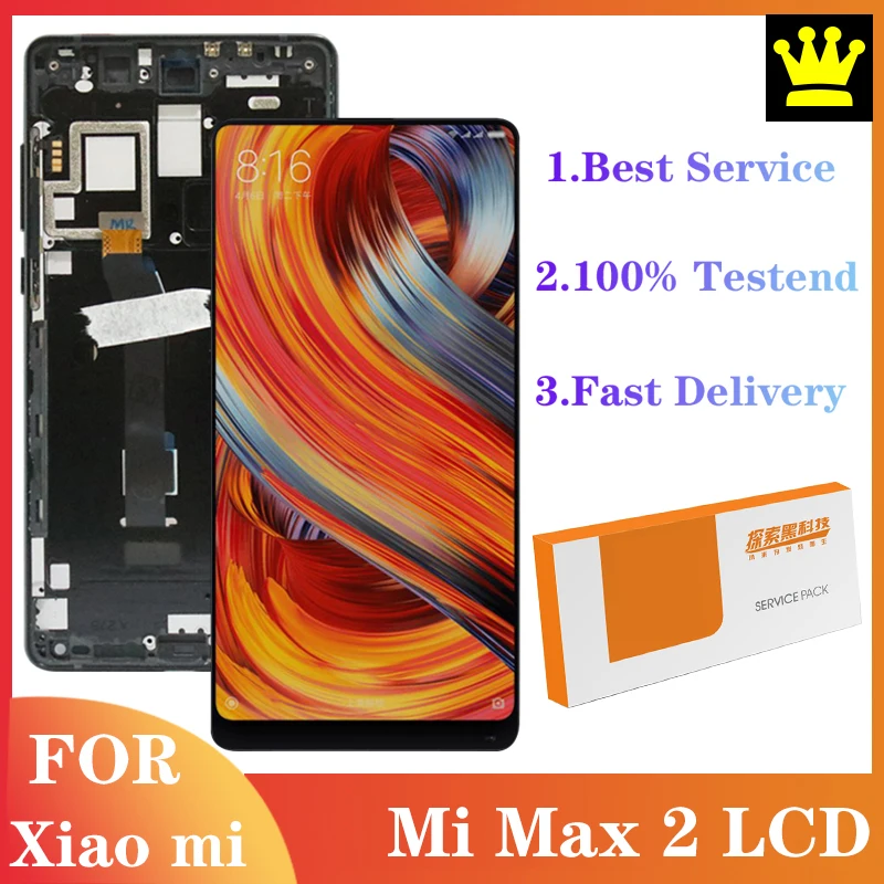 ЖК дисплей 5 99 дюйма для Xiaomi Mi Mix 2 сенсорный экран дигитайзер в сборе с рамкой