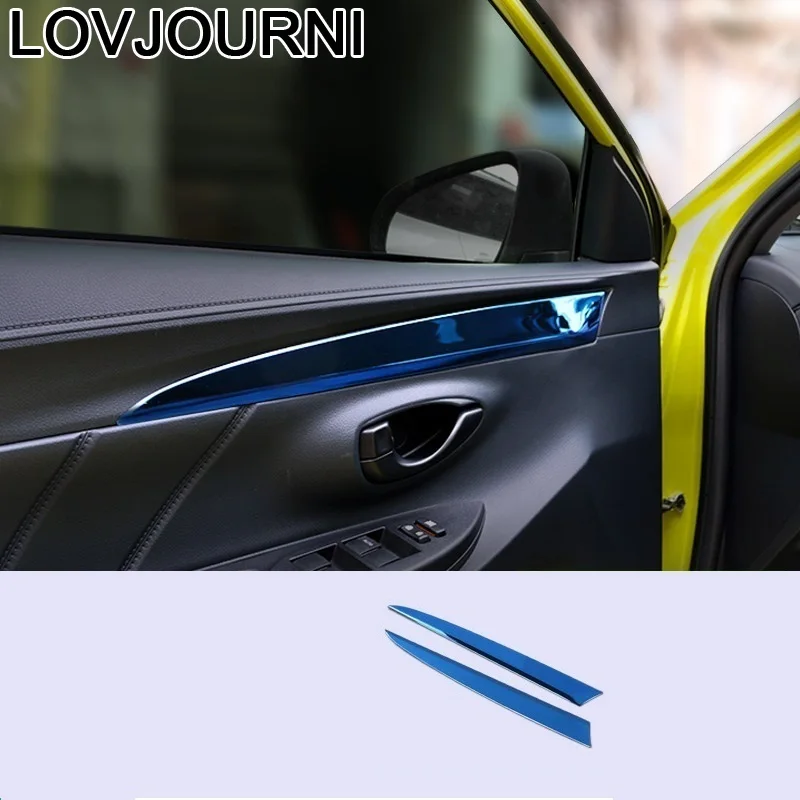 Автомобильная ручка двери интерьер модифицированный хром Automovil молдинги аксессуары стикер полосы 14 15 16 17 18 для Toyota Yaris хэтчбек