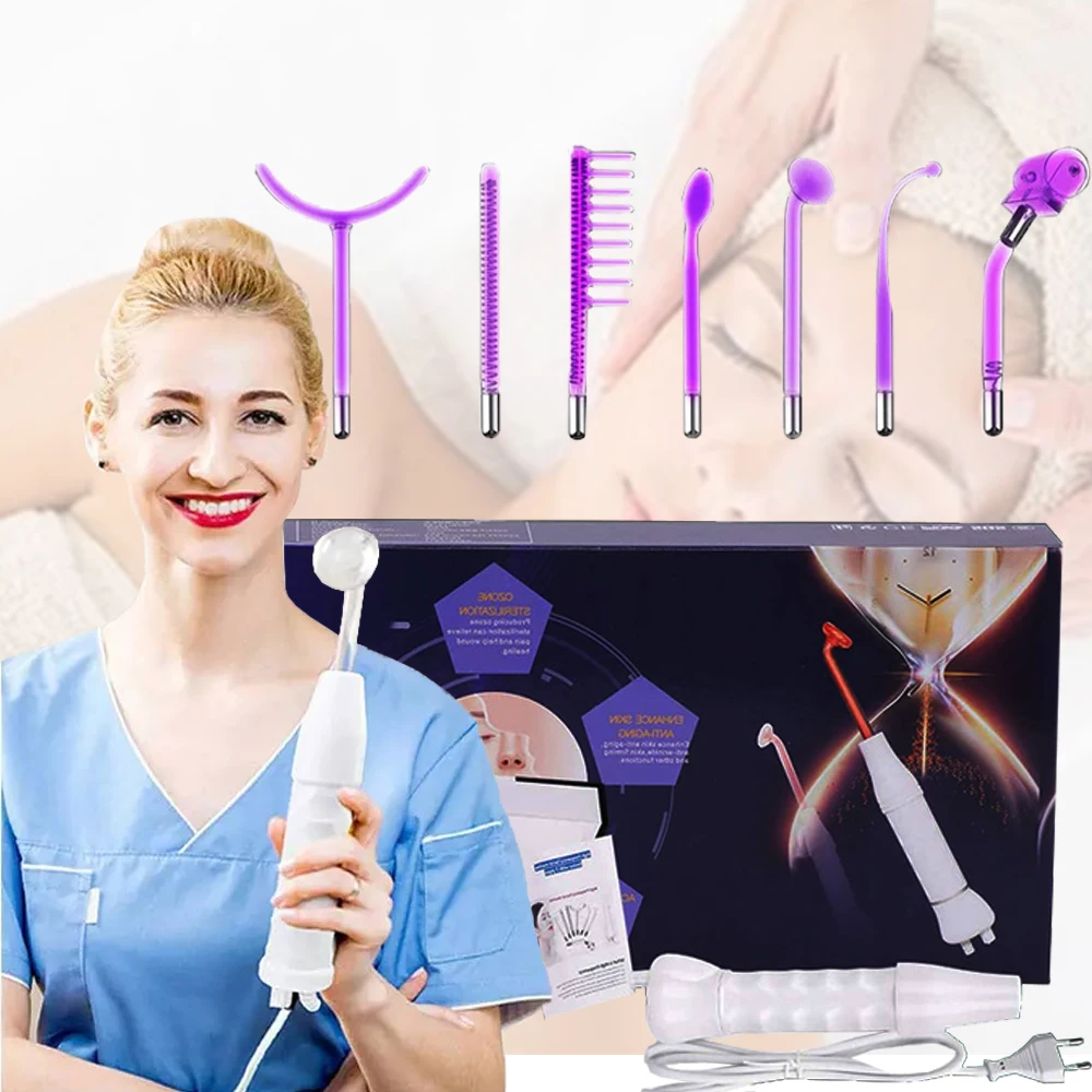 Аппарат для ухода за кожей лица Beauty Star Высокочастотный электрод 7 в 1 акне палочка