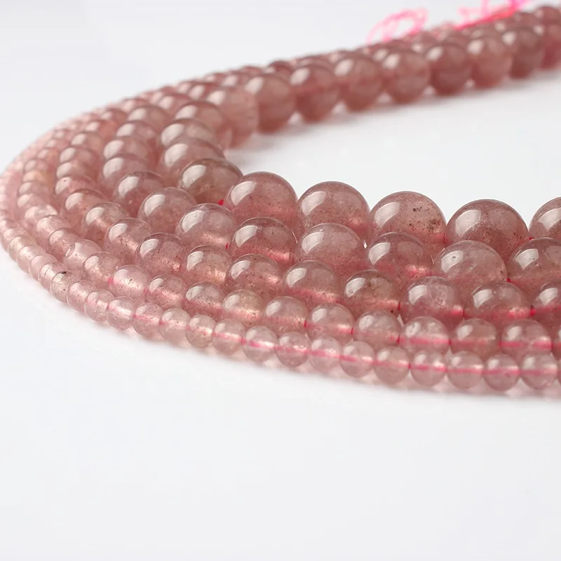 Ланьли Fashiont ювелирные изделия из жемчуга 4/6/8/10/12 мм натуральные камни бусины из серии «сделай сам» обувь для мужчин и женщин браслет для ожерелья для ножного браслета аксессуары - Цвет: cao mei jing