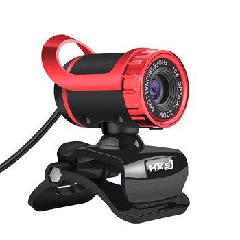 

HXSJ 480P Web Cam with Absorption Microphone MIC for Skype for Android TV Rotatable Computer Special Effects Camera Webcam