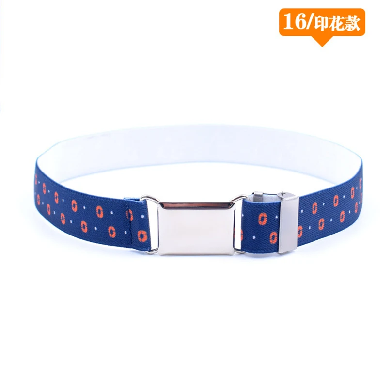 Q AWAYTR/детский эластичный пояс в полоску с регулируемым поясом ручной работы из парусины с легко застегивающимися пряжками для мальчиков и девочек пояс 60 см - Цвет: Q