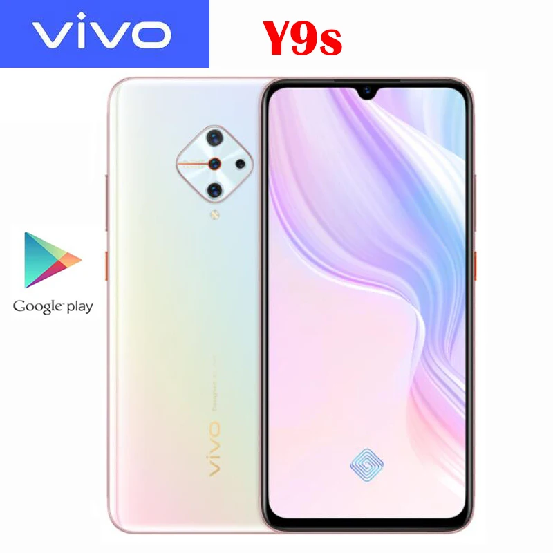 Смартфон VIVO Y9s 6 38 дюйма 8 + 128 ГБ Snapdragon 665 Android 9 задняя камера 48 МП 4500 ма ч 18