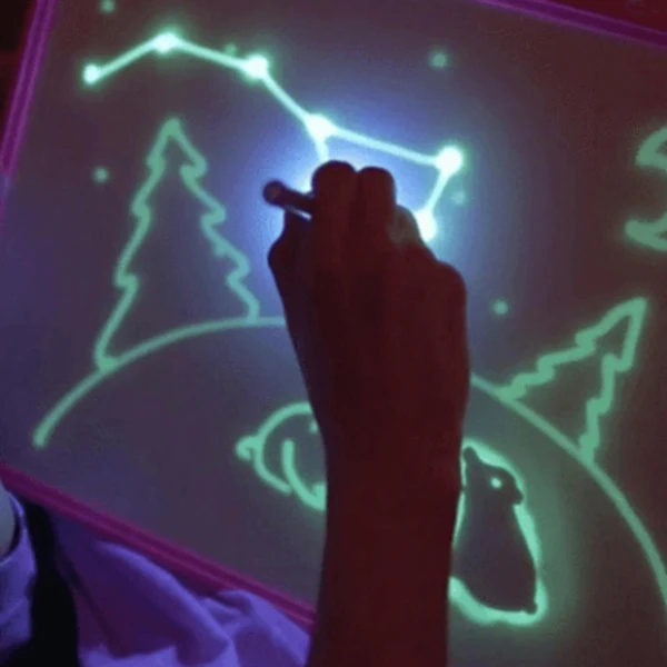 

Light up Drawing Fun Developing Toy Draw Sketchpad Board Portable for Children Kids PAK55