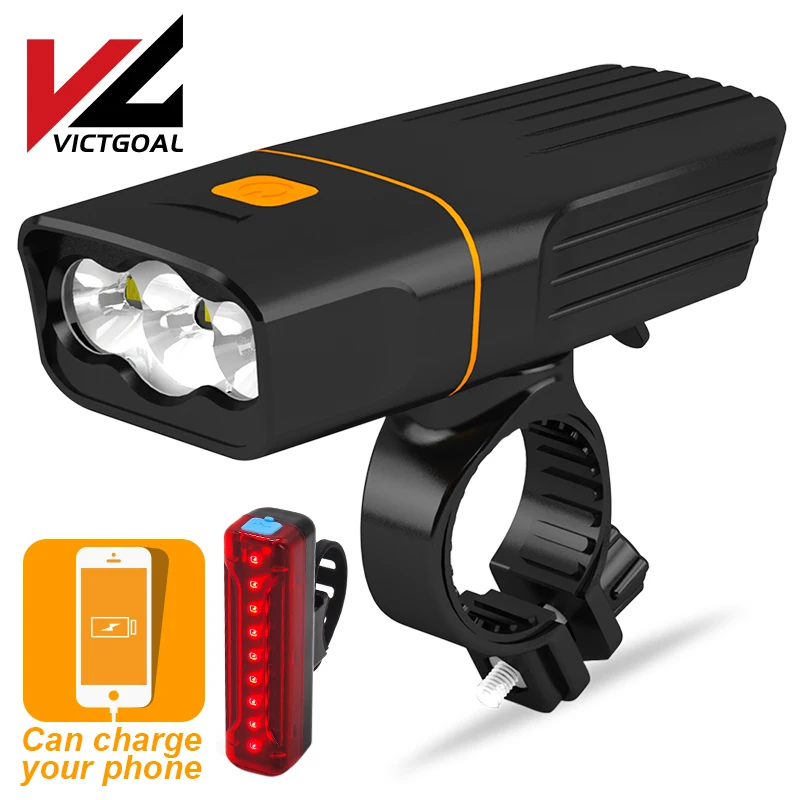 Светодиодный велосипедный светильник VICTGOAL, перезаряжаемый от USB, водонепроницаемый велосипедный светильник MTB и задний фонарь, фонарь для велосипеда|Велосипедная фара| | АлиЭкспресс