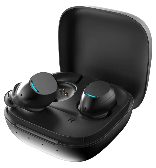 Оригинальные TWS U9 беспроводные наушники Bluetooth V5.0 гарнитура сенсорное управление в наушниках беспроводные шумоподавляющий наушник - Цвет: black