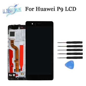 

100% Tested P9 LCD Display With Frame For Huawei P9 LCD Touch Screen Replacement Pantalla Assembly Digitizer+Tools