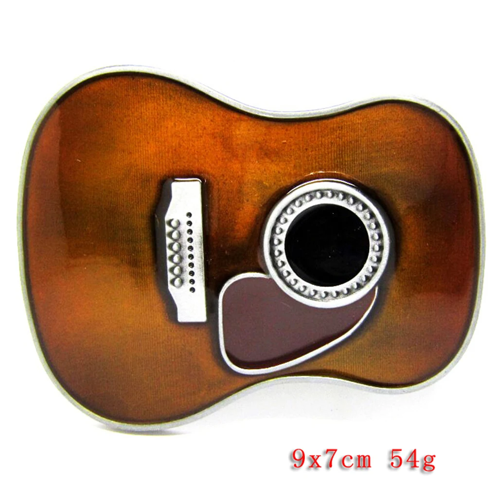Alloy Novelty Belt Buckle Guitar Body Western Country Cowboy Music Hip Hop Rock Buckler fit belt up to 1.5