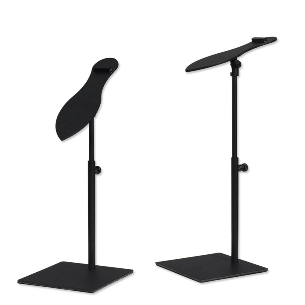 Black Stainless Steel Shoes Riser Holder Display Rack Bracket For Shelf Table Desk Top Organizer Storage Exhition