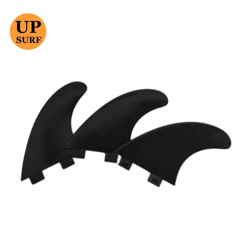 Double Tabs M Fin Black Plastic Surfboard Fins Tri Fin Double Tabs  Aletas fcsii g5 g7 tri fin set surfboard honeycomb fins fcs 2 fin fcs ii fin quilhas surfboard stern fin