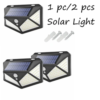 

Outdoor 100LED Solar Motion Sensor Wall Light Waterproof Yard Security Lamp Support Dropshipping