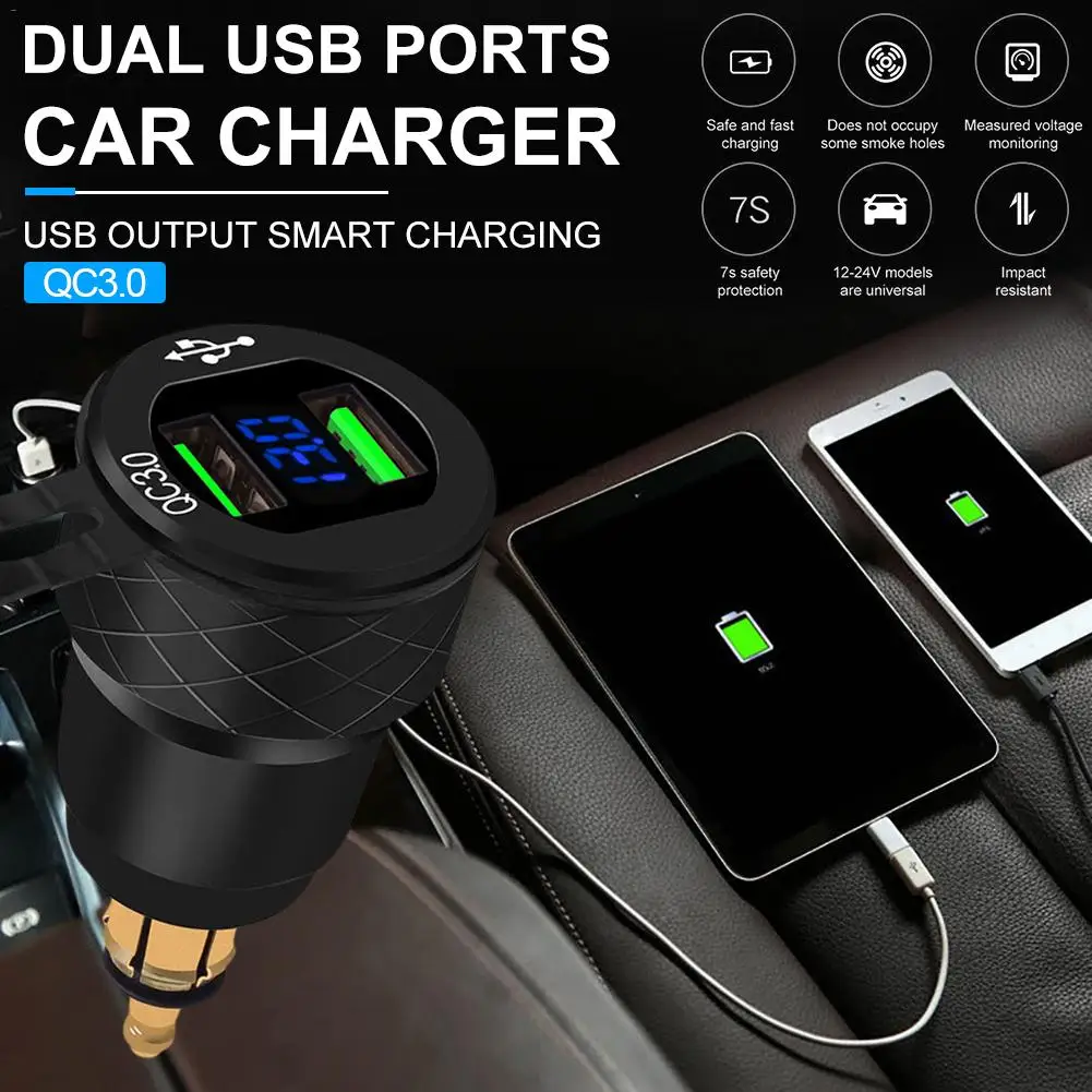 Мотоцикл двойной USB зарядное устройство розетка водонепроницаемая розетка электропитания с USB зарядное устройство адаптер питания для мотоцикла Авто Грузовик ATV