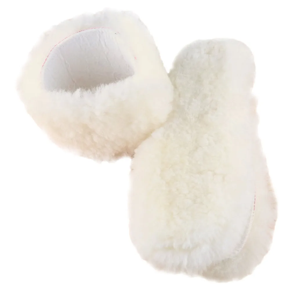 Зимние шерстяные теплые стельки с подогревом, термоутолщенная теплая обувь для мужчин и женщин, унисекс, стельки, Прямая поставка#6 - Color: White