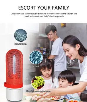 

USB Charging UV disinfection lamp household UV sterilization lamp built in battery sterilization lamp UV Mask Germicidal Lamp