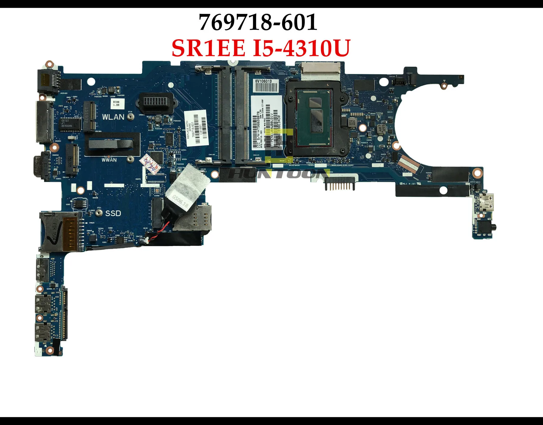 6050A2648201-MB для hp Elitebook Folio 9480M материнская плата ноутбука SR1EE I5-4310U cpu 769718-501 769718-601 полностью протестирована