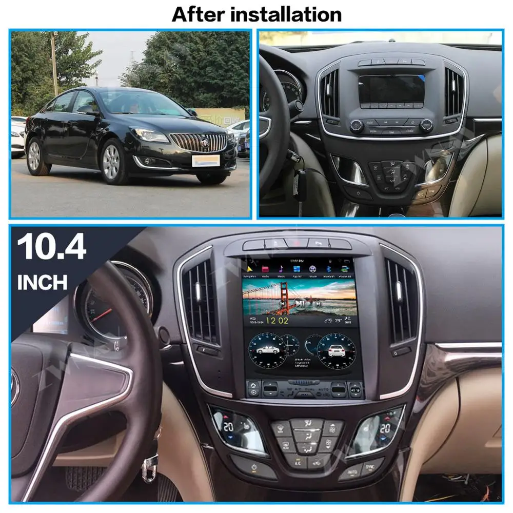 Flash Deal Android 8.1 Tesla style 4GB RAM Car GPS Navigation For Buick Regal 2014-2018 Car radio tape recorder head unit multimedia player 1